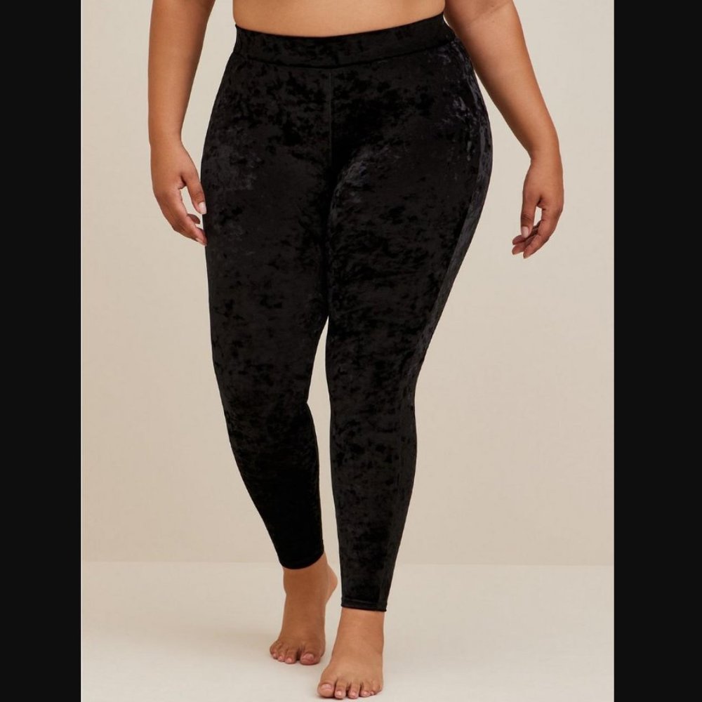 EUC, CUTE*- Full Length Signature Waist Crushed Velvet Legging | OFFERS WELCOME!